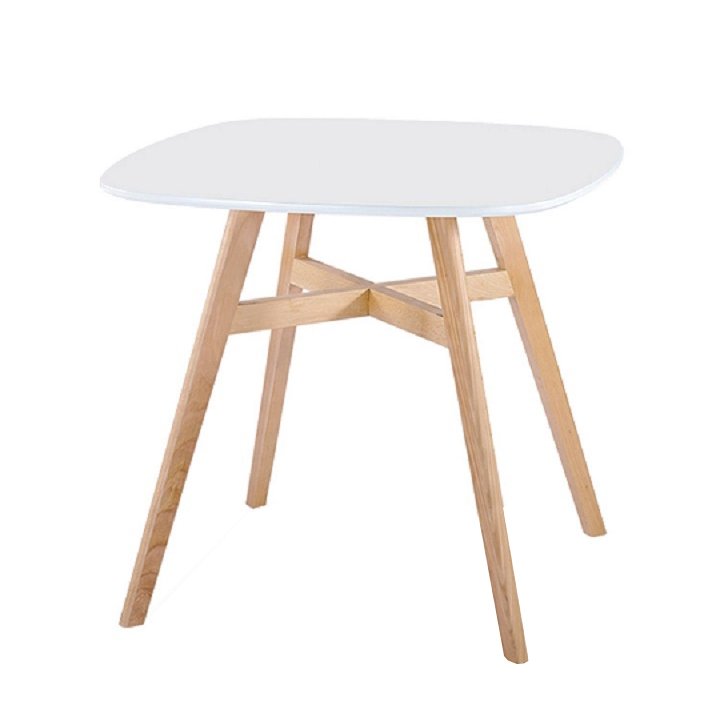 Jedálenský stôl, biela/prírodná, DEJAN NEW - Tempo nábytek
