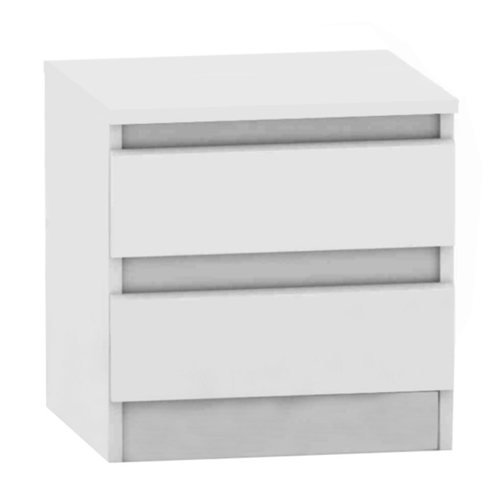 2 šuplíkový nočný stolík, biela, HANY 002 - Tempo nábytek