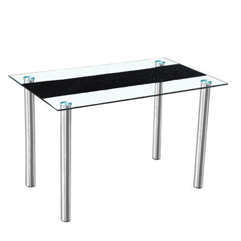 Jedálenský stôl, oceľ/sklo, 120x70 cm, ESTER - Tempo nábytek
