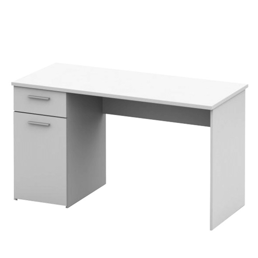 Písací stôl, biela, EGON - Tempo nábytek