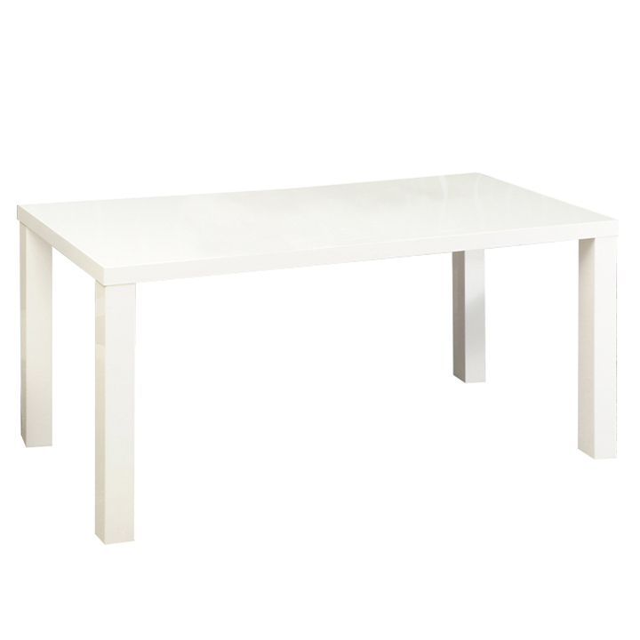 Jedálenský stôl, biela vysoký lesk HG, ASPER TYP 2 - Tempo nábytek