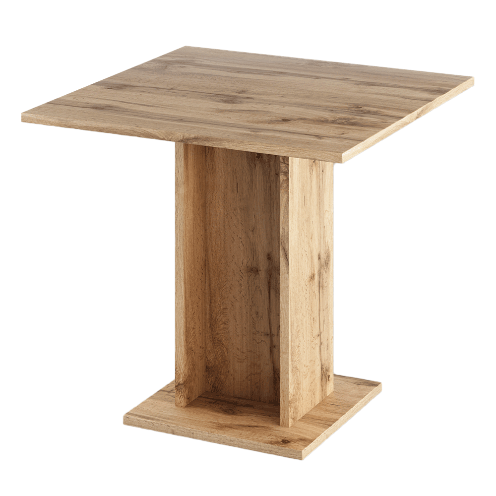 Jedálenský stôl, dub wotan, 79x79 cm, EUGO - Tempo nábytek