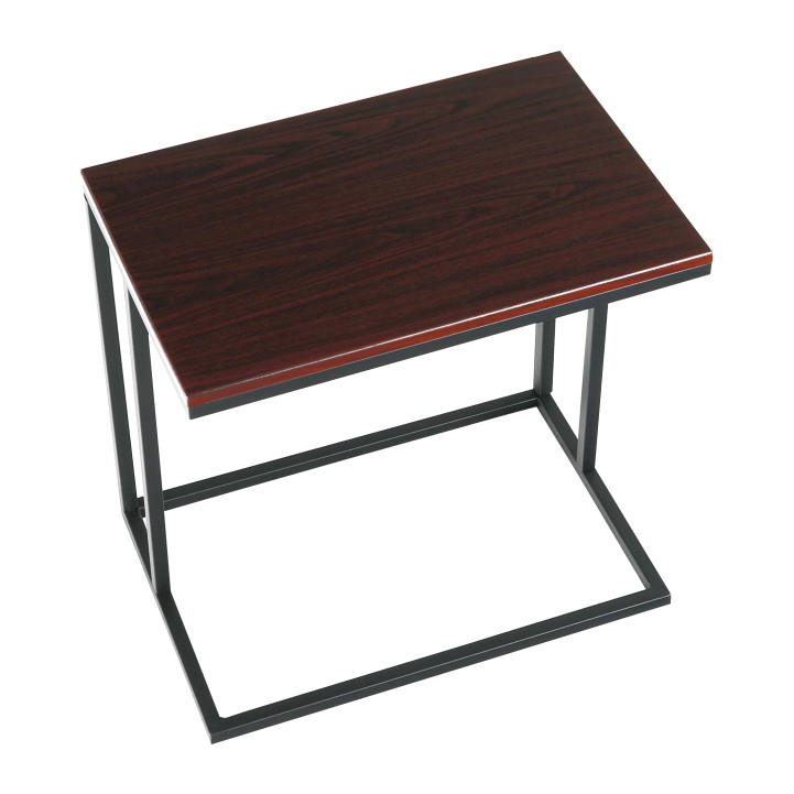 Príručný stolík, orech/čierna, EZEL - Tempo nábytek